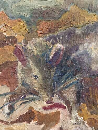 EARLY 20th CENTURY OIL STUDY OF A RODENT
