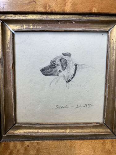 A Little Collection Of 3 Pencil Dog Portraits