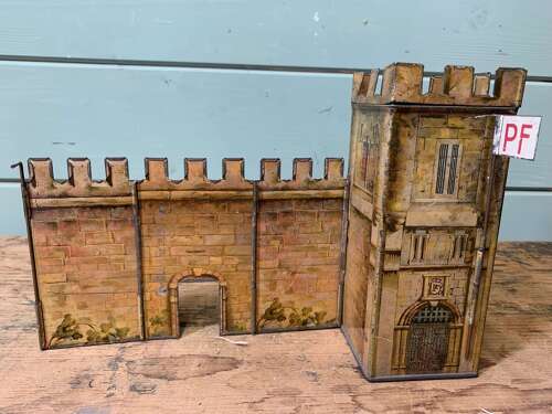 Rare Peak Frean & Co Castle Shape Biscuit Tins