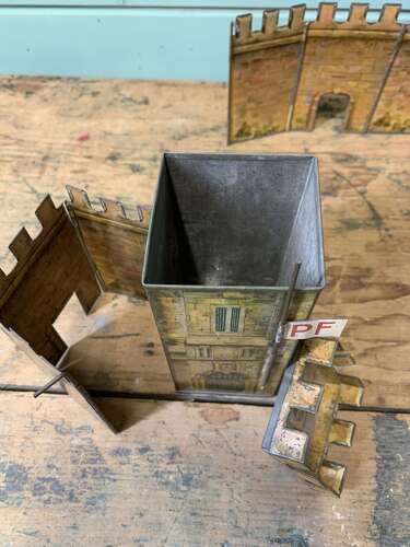 Rare Peak Frean & Co Castle Shape Biscuit Tins