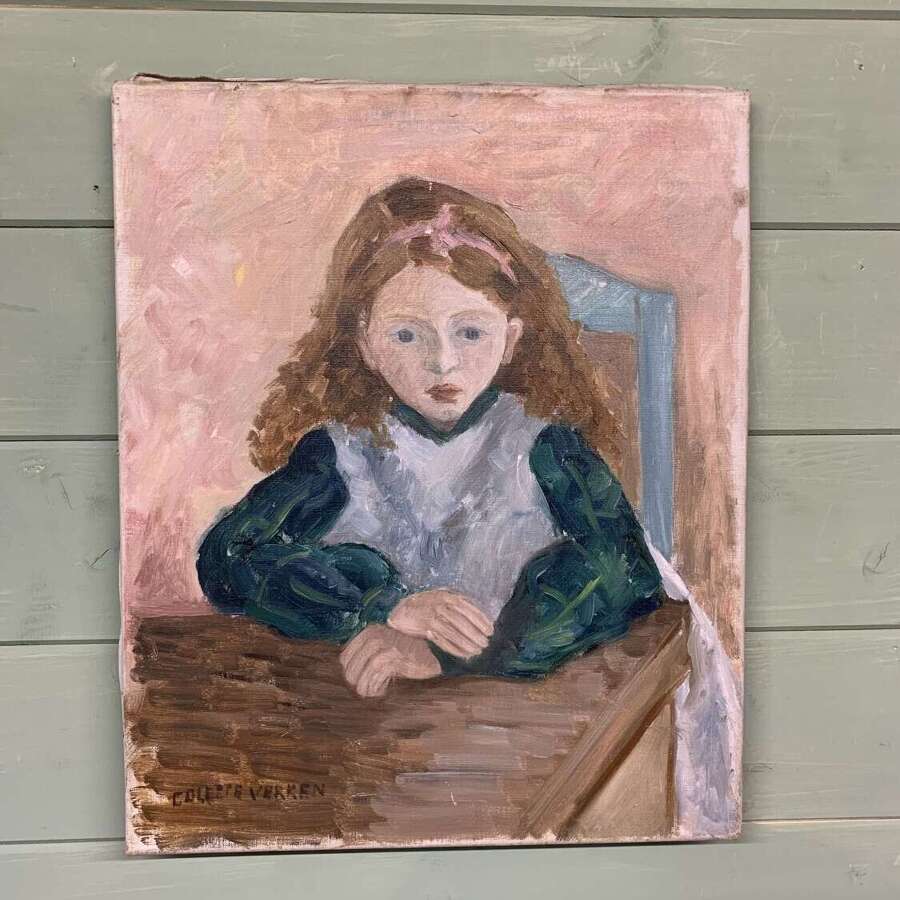 Colette Verken - Schoolgirl - Oil On Canvas