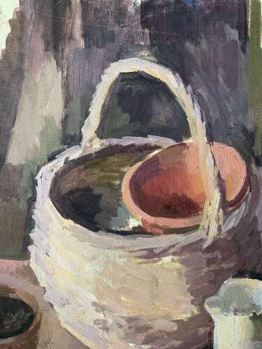 Mid Century Still Life With A Geranium