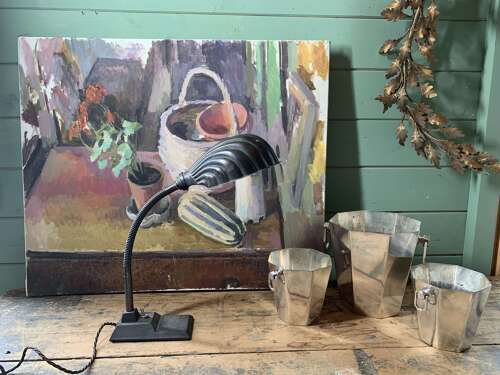 Mid Century Still Life With A Geranium