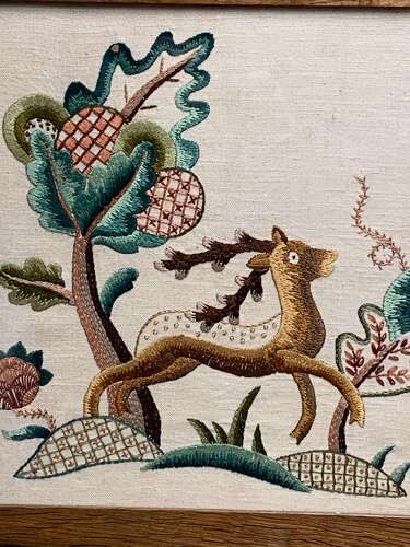 1930’s Crewelwork Tree Of Life