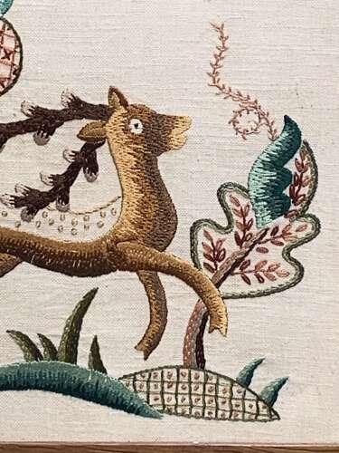 1930’s Crewelwork Tree Of Life