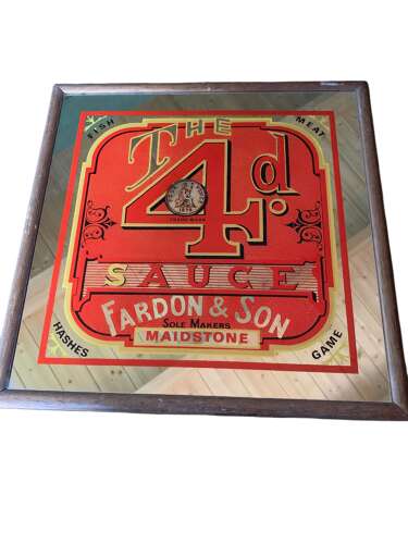 1960’s Advertising Mirror - 4d Sauce