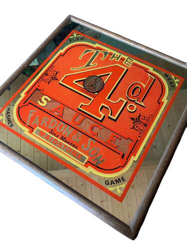 1960’s Advertising Mirror - 4d Sauce