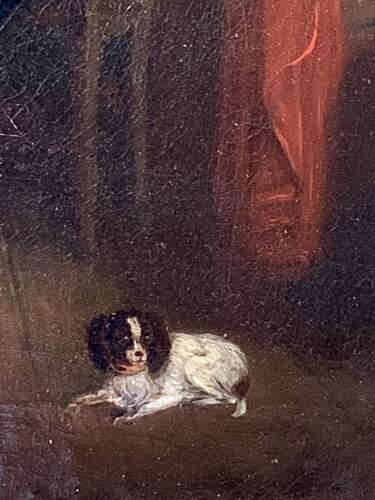 Gentleman At His Desk - Early Oil Painting