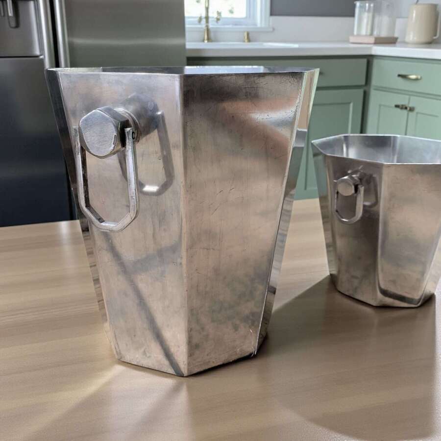 Antique Silver Plated Wine Cooler & Ice Bucket