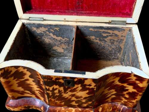 Georgian Tortoiseshell Tea Caddy