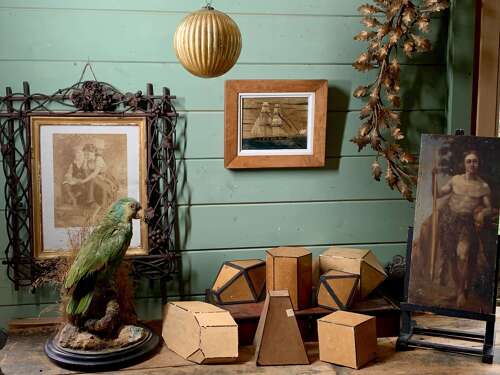 Set Of 7x 1920’s Geometry Teaching Aids / Crystals