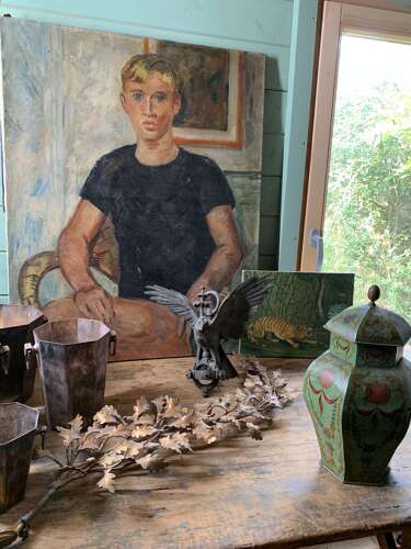 Portrait Of A Young Man - Oil On Canvas