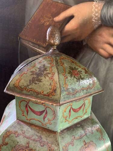 French Toleware Vase & Cover