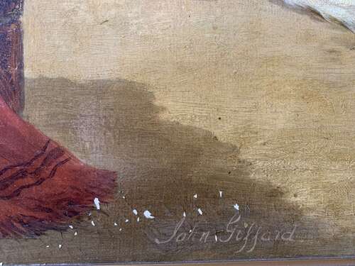 Pair Of Large Oil Paintings Of Gun Dogs By John Gifford