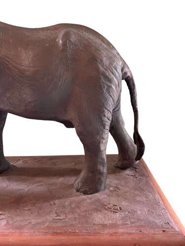 A Rare Maquette Of An African Elephant By Terry Matthews