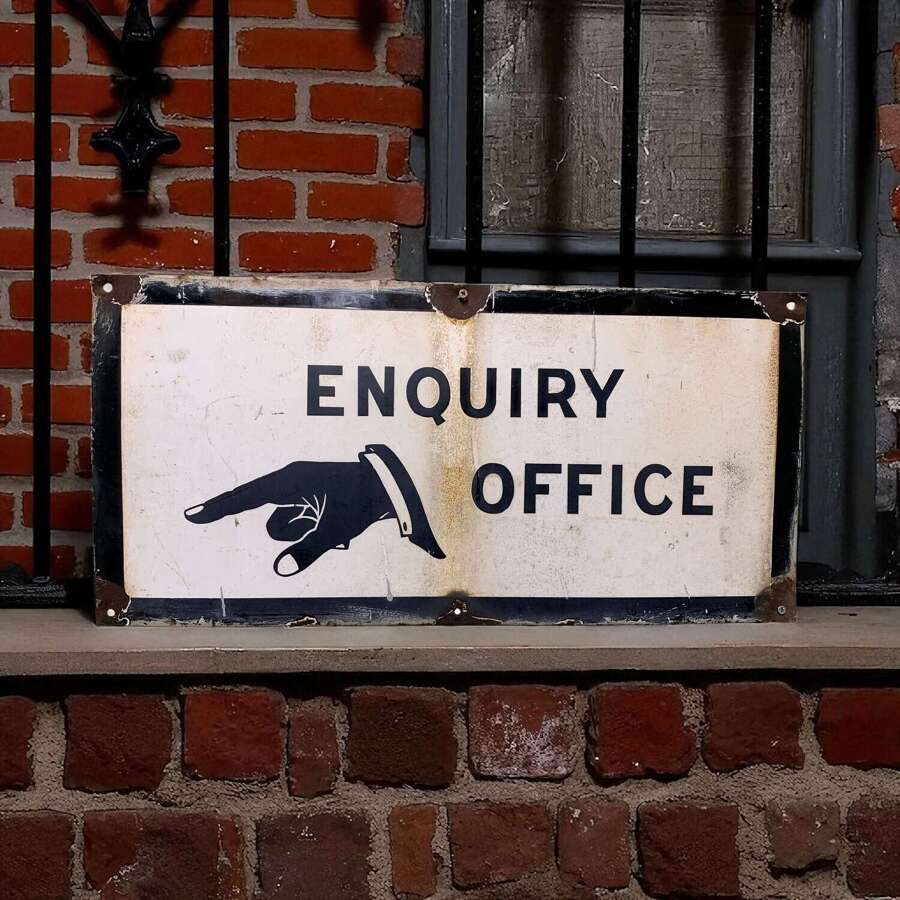 Early Enamelled Sign