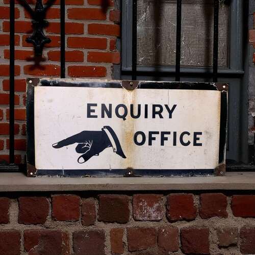 Early Enamelled Sign