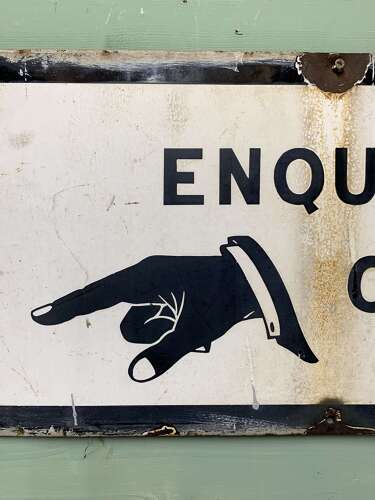 Early Enamelled Sign