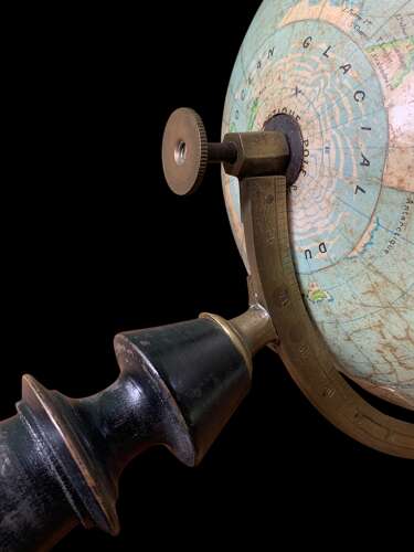 FRENCH TERRESTRIAL GLOBE BY J.FOREST