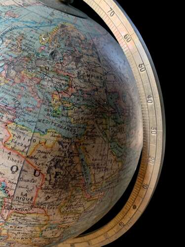 FRENCH TERRESTRIAL GLOBE BY J.FOREST