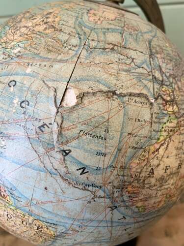 FRENCH TERRESTRIAL GLOBE BY J.FOREST