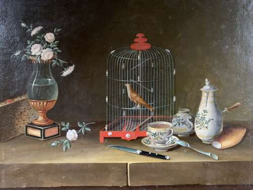 PAUL LELONG - EARLY 19th CENTURY GOUACHE STILL LIFE