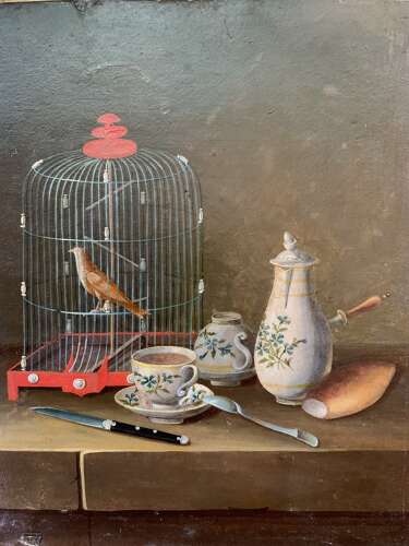 PAUL LELONG - EARLY 19th CENTURY GOUACHE STILL LIFE