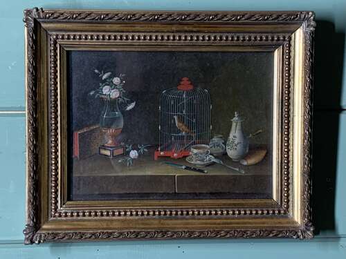 PAUL LELONG - EARLY 19th CENTURY GOUACHE STILL LIFE