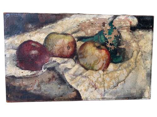 EARLY 20th CENTURY FRENCH STILL LIFE WITH APPLES