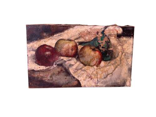 EARLY 20th CENTURY FRENCH STILL LIFE WITH APPLES