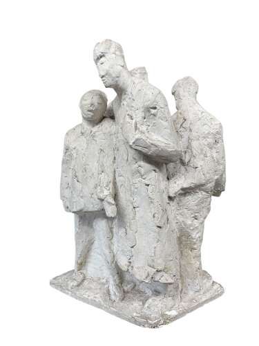 MID CENTURY BRUTALIST PLASTER SCULPTURE