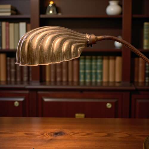 UNUSUAL MID CENTURY DOUBLE DESK OR SIDE LAMP