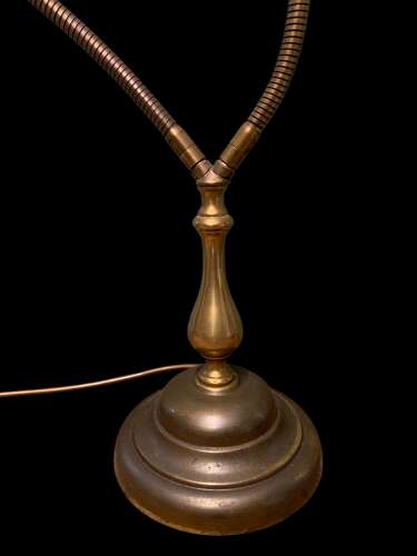 UNUSUAL MID CENTURY DOUBLE DESK OR SIDE LAMP