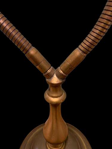 UNUSUAL MID CENTURY DOUBLE DESK OR SIDE LAMP