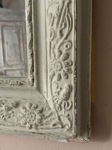 LARGE FRENCH ART NOUVEAU PERIOD WALL MIRROR
