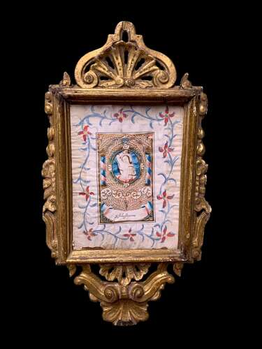 18th CENTURY FRENCH MINIATURE OF SAINT SEBASTIEN
