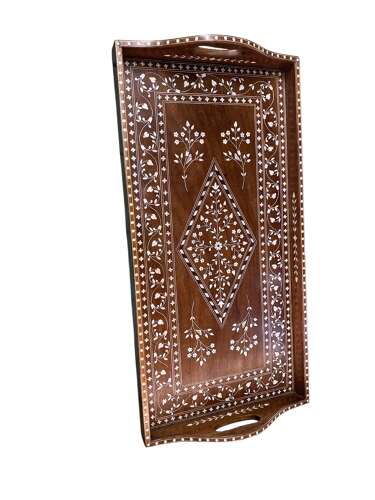 EARLY 20th CENTURY HOSHIAPUR SERVING TRAY