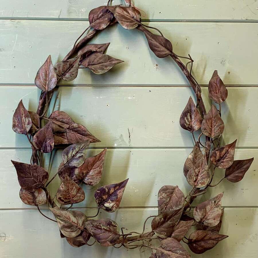 ANTIQUE FRENCH METAL WREATH