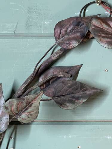 ANTIQUE FRENCH METAL WREATH