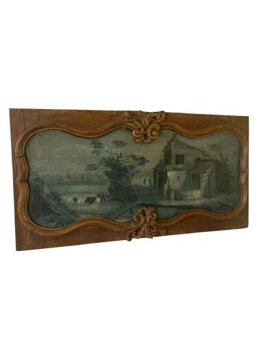 AN 18th CENTURY FRENCH OVERDOOR PANEL