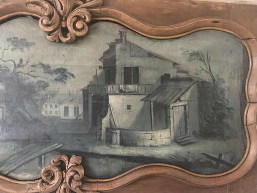 AN 18th CENTURY FRENCH OVERDOOR PANEL