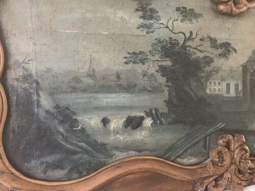 AN 18th CENTURY FRENCH OVERDOOR PANEL