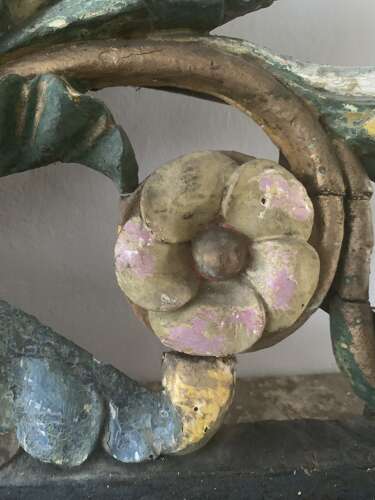 18th CENTURY ITALIAN CARVED ALTAR CANDELABRUM