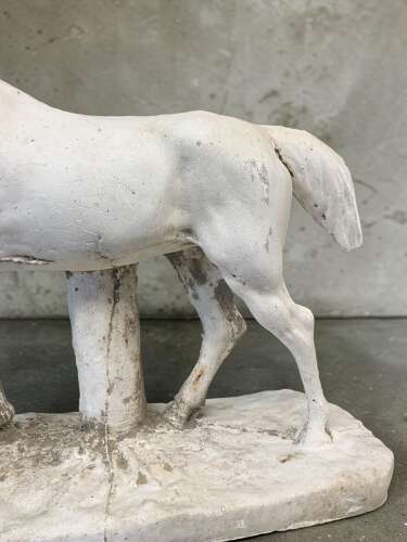 EARLY 20th C STUDIO PLASTER MODEL OF A HORSE