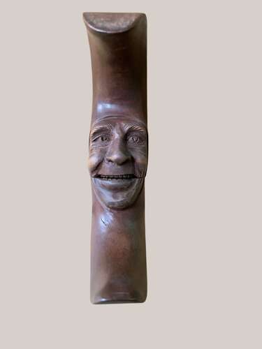 A RARE ANTIQUE MAN IN THE MOON NUTCRACKER