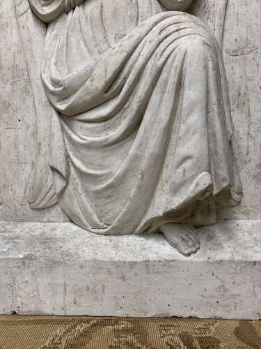 19th C FRENCH CHURCH PLASTER OF AN ANGEL