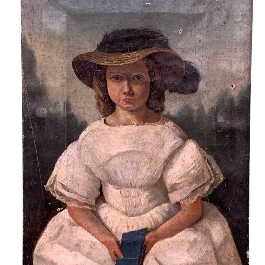 ENGLISH REGENCY SCHOOL YOUNG GIRL IN A HAT