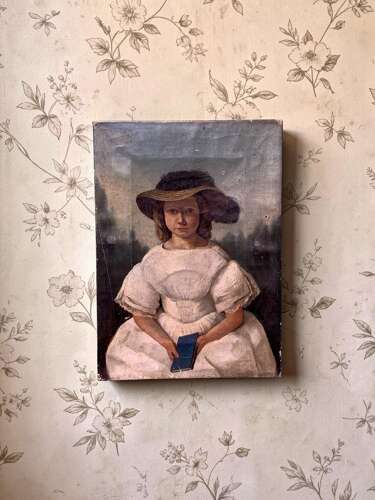ENGLISH REGENCY SCHOOL YOUNG GIRL IN A HAT
