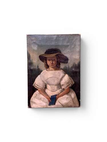 ENGLISH REGENCY SCHOOL YOUNG GIRL IN A HAT