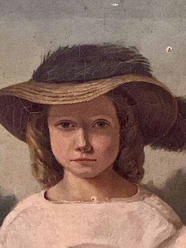 ENGLISH REGENCY SCHOOL YOUNG GIRL IN A HAT